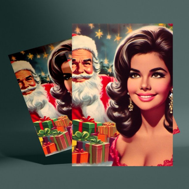 Carte Postale Épingle de Noël vintage (Créateur téléchargé)