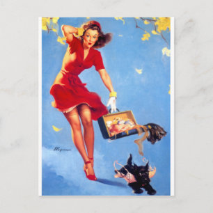 Carte Postale Épingle du jour venteuse