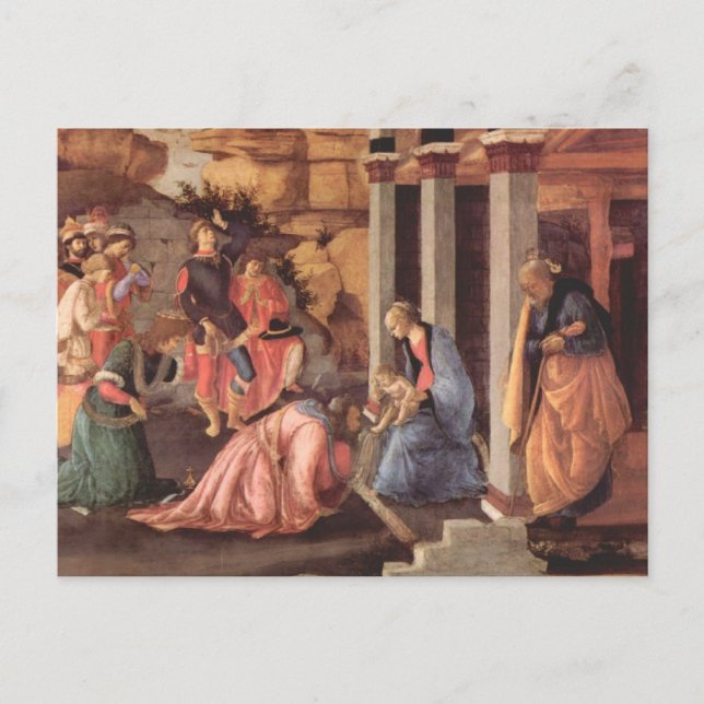 Carte Postale Epiphanie par Botticelli (Devant)