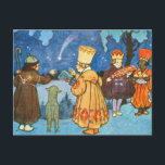 Carte Postale Épiphanie Trois Rois de l'Orient par Zdenek Guth<br><div class="desc">Illustration vintage de Zdenek Guth. Épiphanie ; les trois rois ou sages de l'Orient,  suivant l'étoile de Bethléem jusqu'à l'endroit où Jésus est né.</div>