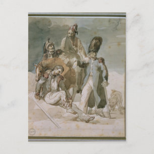 Carte Postale Épisode de la retraite de Napoléon