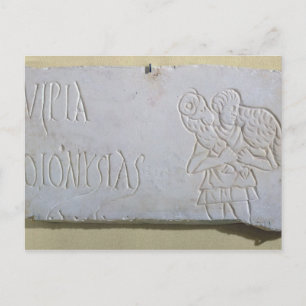 Carte Postale Epitaph avec un soulagement du Bon Pasteur