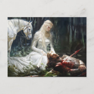 Carte Postale Épopée héroïque de Nibelung hoard. Siegfried a été