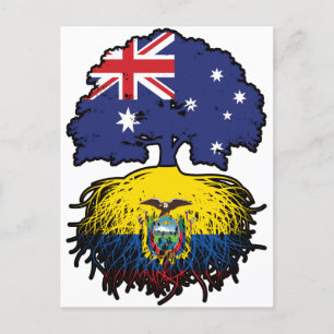 Carte Postale Equateur Australie Equatorienne Racines d'arbres