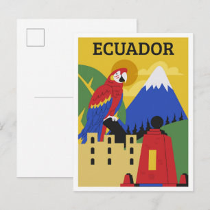 Carte Postale Équateur un voyage coloré
