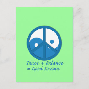 Carte Postale Équation pour bon Karma
