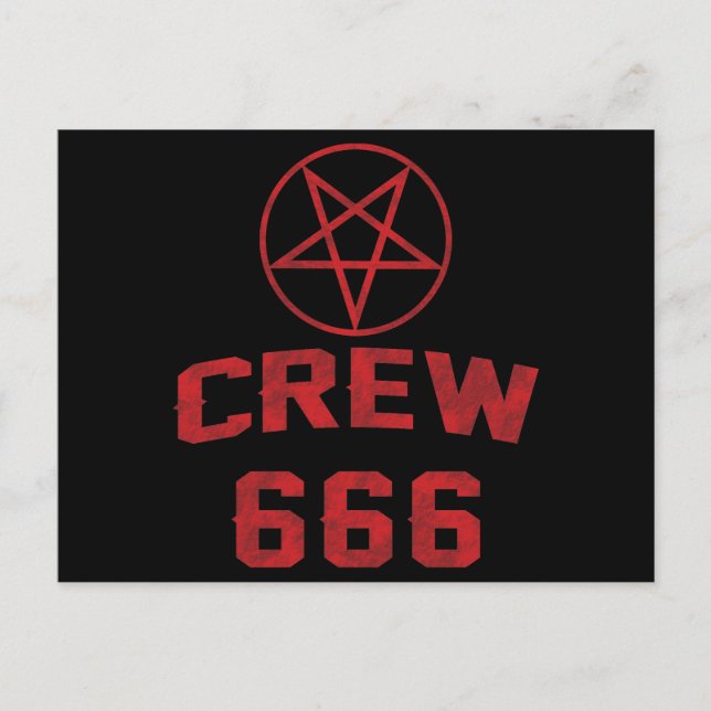 Carte Postale Équipage 666 Pentagramme (Devant)