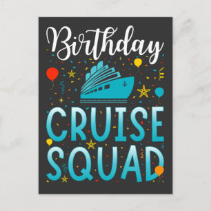 Carte Postale Équipage de croisière d'anniversaire Vacances en c
