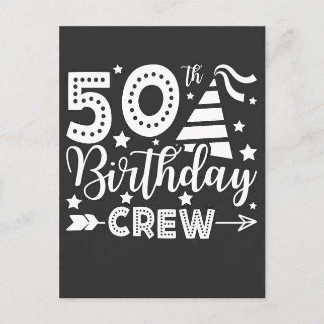 Carte Postale Équipage des 50 ans 50 ans Crew (Devant)