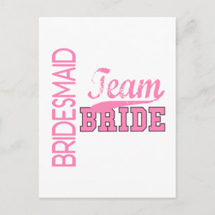 Carte Postale Équipe Bride 1 BRIDESMAID