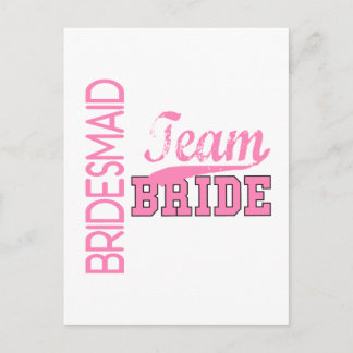 Carte Postale Équipe Bride 1 BRIDESMAID