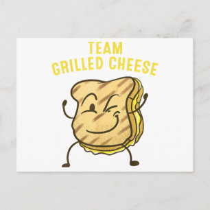 Carte Postale Équipe cool Fromage Grillé Cadeau Drôle Squad Toas