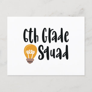 Carte Postale Équipe de 6e année