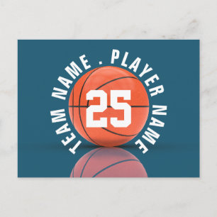 Carte Postale Équipe de basketball personnalisée