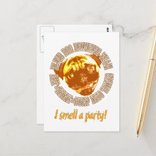 Carte Postale Équipe de buveurs de chiens aveugles verticale