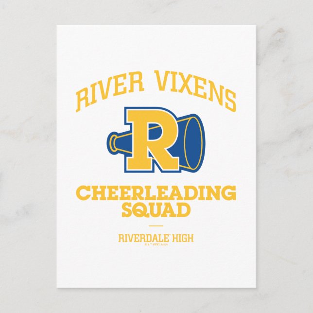 Carte Postale Équipe de cheerleading des Vixens de la rivière (Devant)