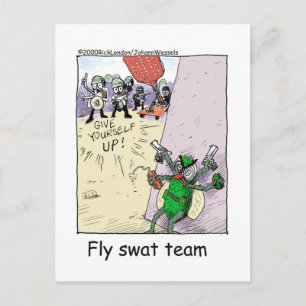 Carte Postale Équipe de destruction de mouches Cadeaux et objets