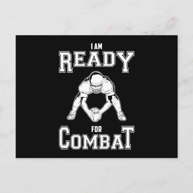 Carte Postale Équipe de football américain Sports Game Player (Devant)