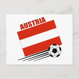Carte Postale Équipe de football autrichienne
