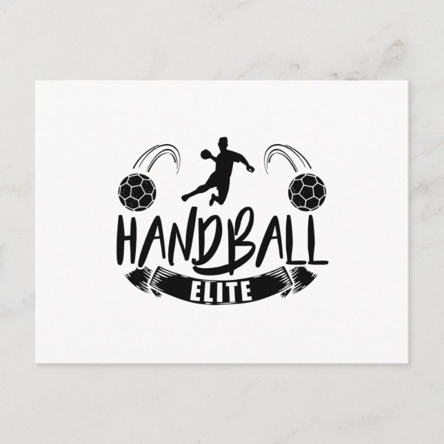 Carte Postale Équipe de handball | Handball joueurs Sport Traine (Devant)