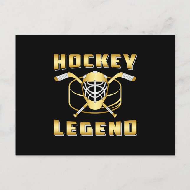 Carte Postale Équipe de hockey sur glace Stick de l'équipe de sp (Devant)