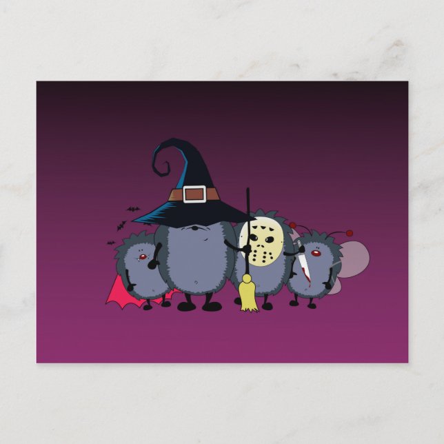 Carte Postale Équipe de la partie Halloween (Devant)
