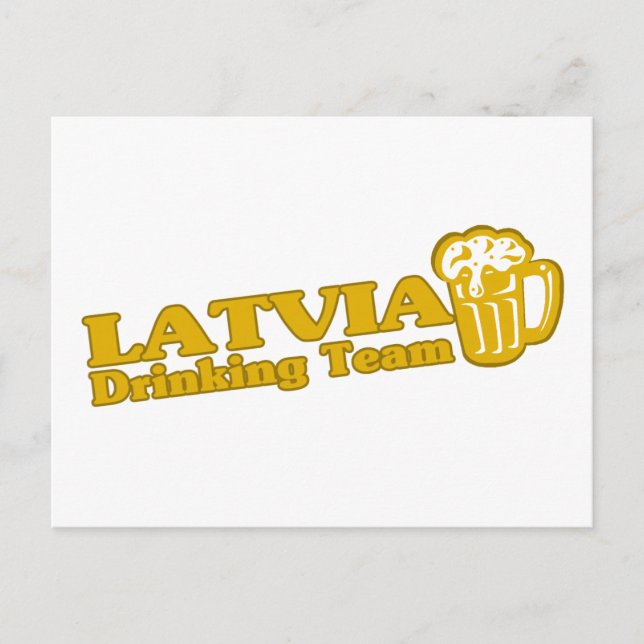 Carte Postale Équipe de Lettonie (Devant)