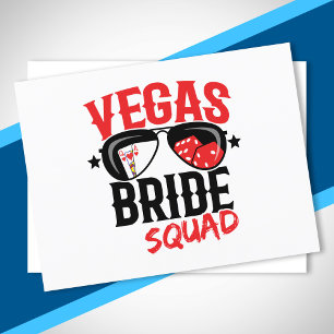 Carte Postale Équipe de mariée de mariage à Vegas Enterrement de