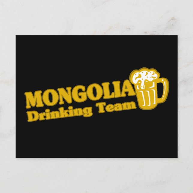 Carte Postale Équipe de Mongolie (Devant)