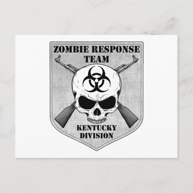 Carte Postale Équipe de réponse aux zombies : Division du Kentuc (Devant)