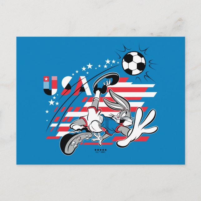 Carte Postale Équipe de soccer USA de BUGS BUNNY™ Graphique (Devant)