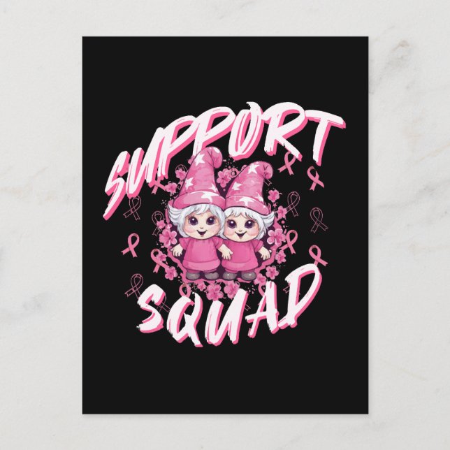 Carte Postale Équipe de soutien Gnome Warrior Sensibilisation au (Devant)