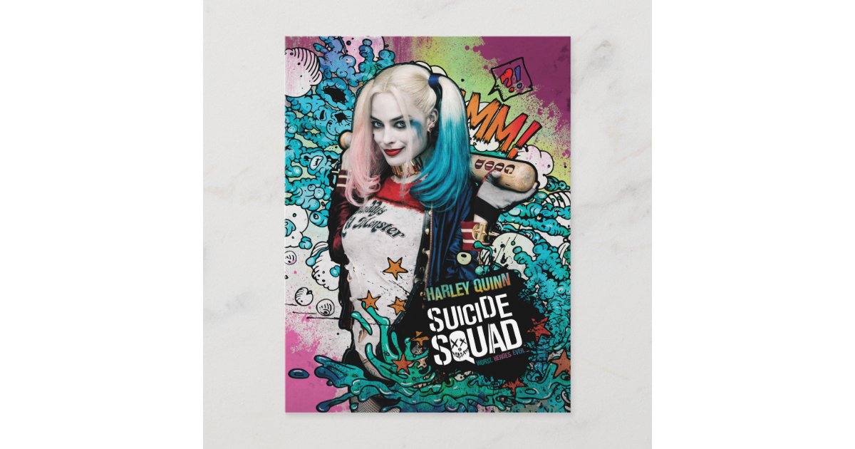 Carte Postale Equipe De Suicide Harley Quinn Caractere Graffit Zazzle Fr Carte Postale Equipe De Suicide Harley Quinn Caractere Graffit Zazzle Fr