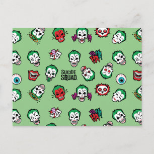 Carte Postale Équipe de suicide   Joker Emoji Motif