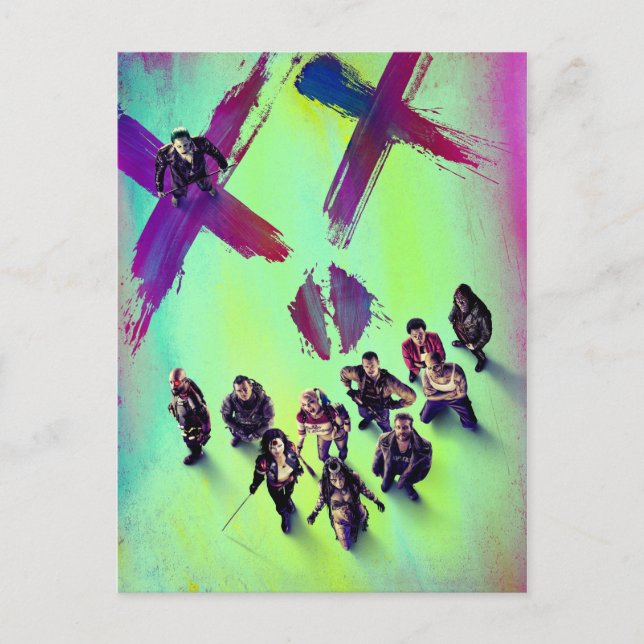 Carte Postale Équipe de suicide | Poster de groupe (Devant)