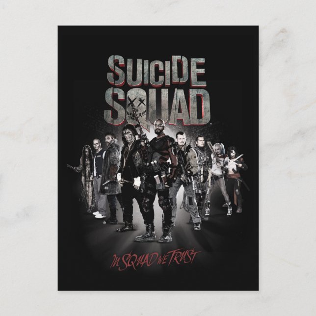 Carte Postale Équipe de suicide |Task Force X Lineup (Devant)