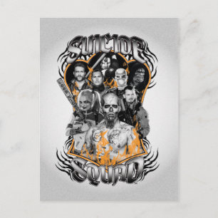 Carte Postale Équipe de suicide   Task Force X Tattoo Tribal