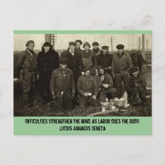 Carte Postale Équipe de travail d'hiver WPA