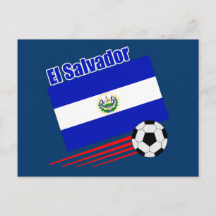 Carte Postale Équipe d'El Salvador de football