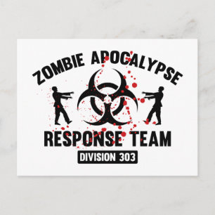 Carte Postale Équipe d'intervention de Zombie Apocalypse