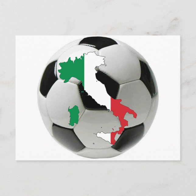 Carte Postale Équipe d'Italie (Devant)