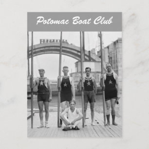 Carte Postale Équipe du club nautique de Potomac, 1921
