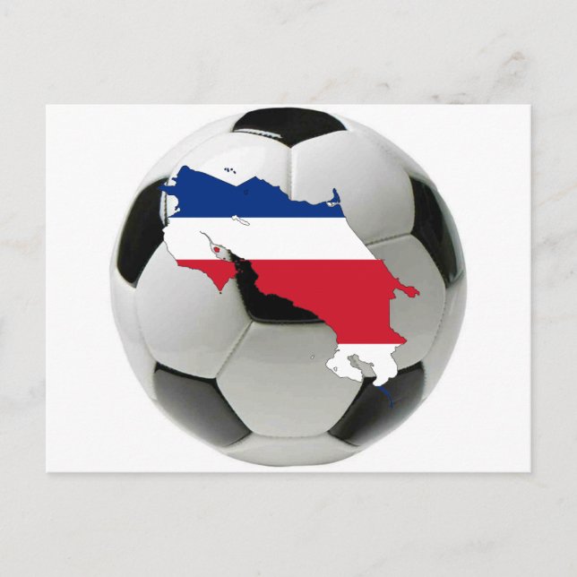 Carte Postale Équipe du Costa Rica (Devant)