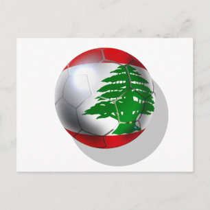 Carte Postale Équipe du Liban de football des Cèdres