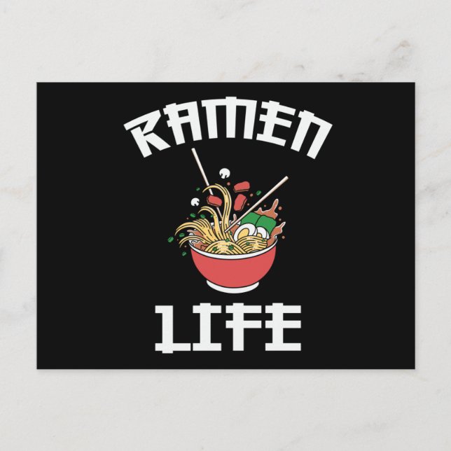 Carte Postale Équipe du Ramen Club | Ramen Life Lovely Design (Devant)