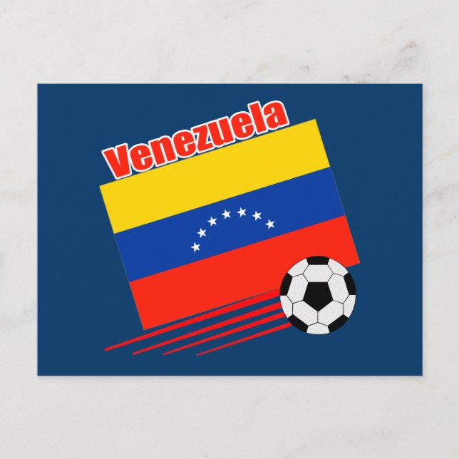 Carte Postale Équipe du Venezuela de football (Devant)