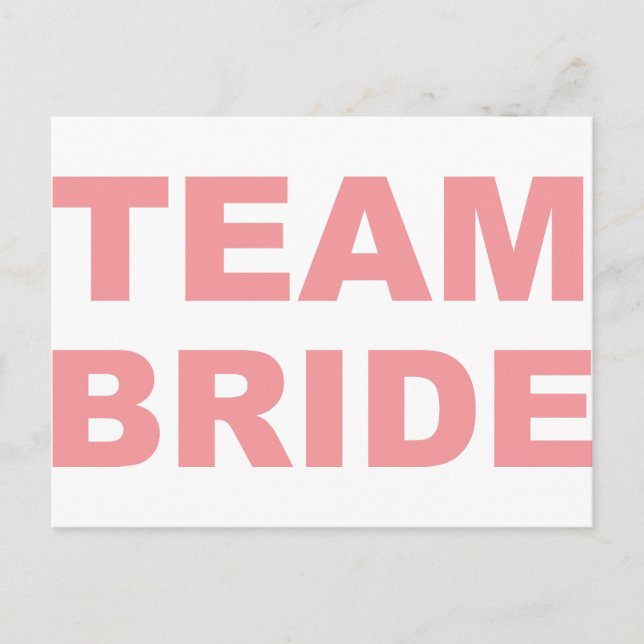 Carte Postale Équipe Mariage Hen Party (Devant)