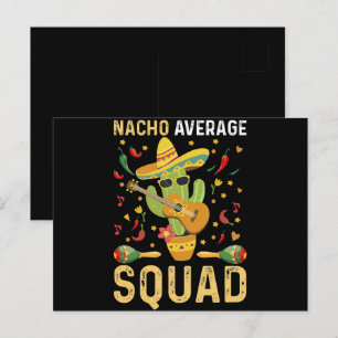 Carte Postale Équipe moyenne Nacho Cinco De Mayo Fête mexicaine