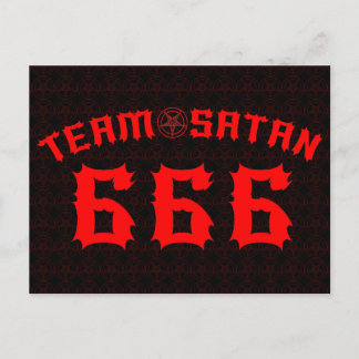 Carte Postale Équipe Satan 666