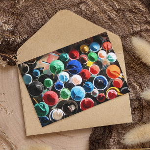 Carte Postale Équipement de peinture tibétain
